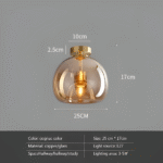 Plafonnier LED en verre – Image 10