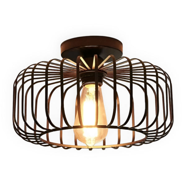 Plafonnier style cage