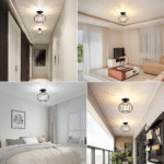 Plafonnier en verre de style scandinave – Image 9