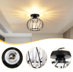 Plafonnier en verre de style scandinave – Image 13