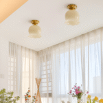 Plafonnier vintage en forme de fleur – Image 3