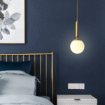 Suspension ronde en verre blanc – Image 13