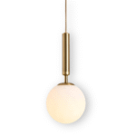 Suspension ronde en verre blanc – Image 24