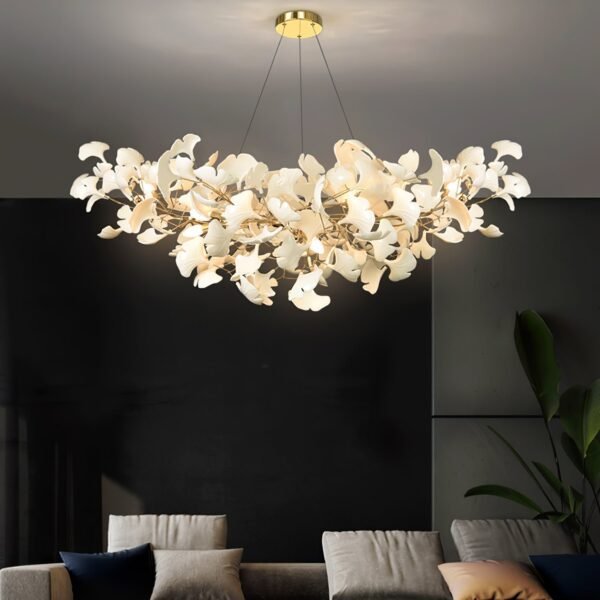 Suspension chandelier de fleurs