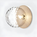 Plafonnier en cristal mat et transparent – Image 9