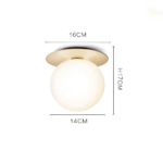 Plafonnier en cristal mat et transparent – Image 19