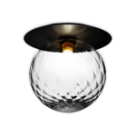 Plafonnier en cristal mat et transparent – Image 13