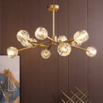 Lustre boule d'or – Image 4