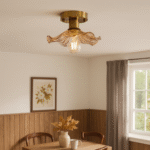 Plafonnier en verre vintage – Image 9