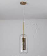 Suspension géométrique en verre avec motif alvéolé – Image 25