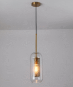 Suspension géométrique en verre avec motif alvéolé – Image 21