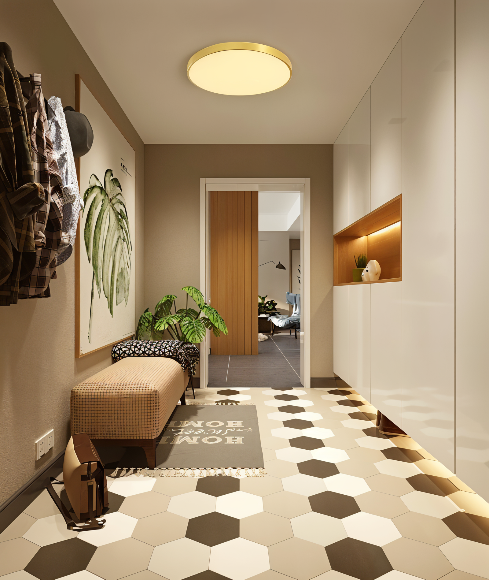 HomoraOrbThinDeckenleuchte8 Plafonnier rond à LED – Image 1