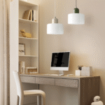 Suspension cylindrique en verre coloré – Image 4