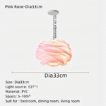 Suspension décorative en PVC avec motif floral et LED – Image 33