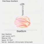 Suspension décorative en PVC avec motif floral et LED – Image 36