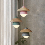 Suspension nordique style macaron