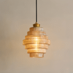 Suspension rétro en verre et laiton – Image 8