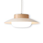 Suspension japonaise en forme de coupe couleur crème – Image 10