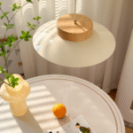 Suspension japonaise en forme de coupe couleur crème – Image 4