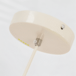 Suspension japonaise en forme de coupe couleur crème – Image 8