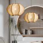 Suspension géométrique en corde de chanvre