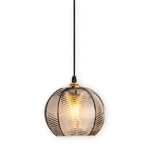 Suspension rétro moderne en verre strié – Image 13