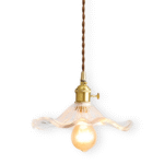 Suspension en verre avec accents cuivrés – Image 9