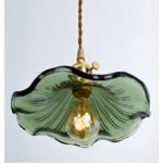 Suspension en verre avec accents cuivrés – Image 2