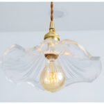 Suspension en verre avec accents cuivrés – Image 3