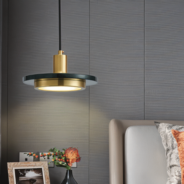 Suspension LED ronde à tête simple