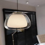 Suspension moderne en verre crème – Image 12