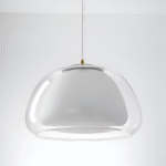 Suspension moderne en verre crème – Image 18