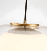 Suspension moderne en verre crème – Image 20