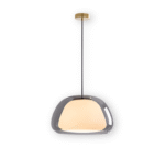 Suspension moderne en verre crème – Image 23