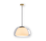 Suspension moderne en verre crème – Image 24