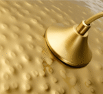 Suspension luxueuse avec feuilles de lotus dorées – Image 12