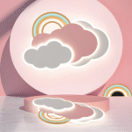 Plafonnier LED coloré Nuage et arc-en-ciel – Image 13