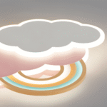 Plafonnier LED coloré Nuage et arc-en-ciel – Image 17