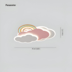 Plafonnier LED coloré Nuage et arc-en-ciel – Image 15