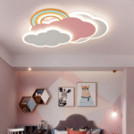 Plafonnier LED coloré Nuage et arc-en-ciel – Image 2