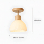 Plafonnier à rayures en verre – Image 10