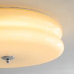 Plafonnier en verre couleur crème – Image 14