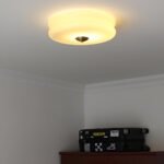 Plafonnier en verre couleur crème – Image 26