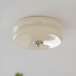 Plafonnier en verre couleur crème – Image 5