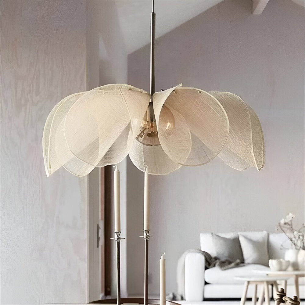 OpulentBlommigPendellampa Suspension Vintage Bohème Fleurie – Image 1