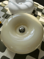 Plafonnier scandinave moderne en verre blanc – Image 4