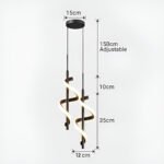 Suspension spirale doré – Image 12