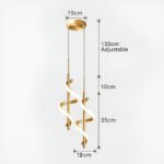 Suspension spirale doré – Image 11