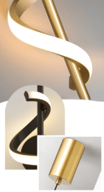 Suspension spirale doré – Image 7