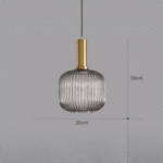 Suspension en verre vintage – Image 12